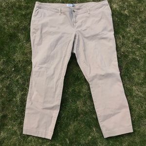 Bootcut Khaki Pants with Pockets